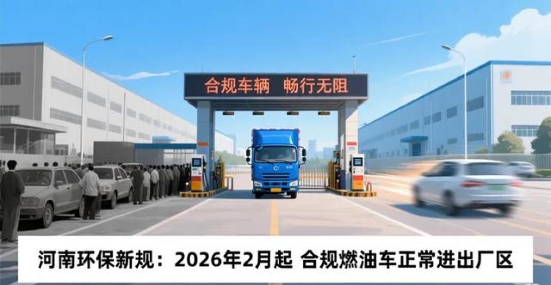 河南整治环保形式主义,合规燃油车2月起不再受限,正常进出厂区