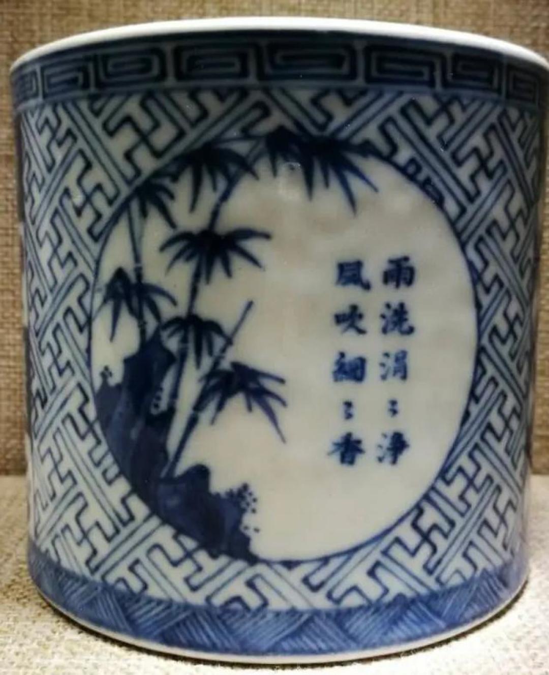 岁寒三友藏玄机!清代瓷竹纹断代口诀,新手看完就能上手