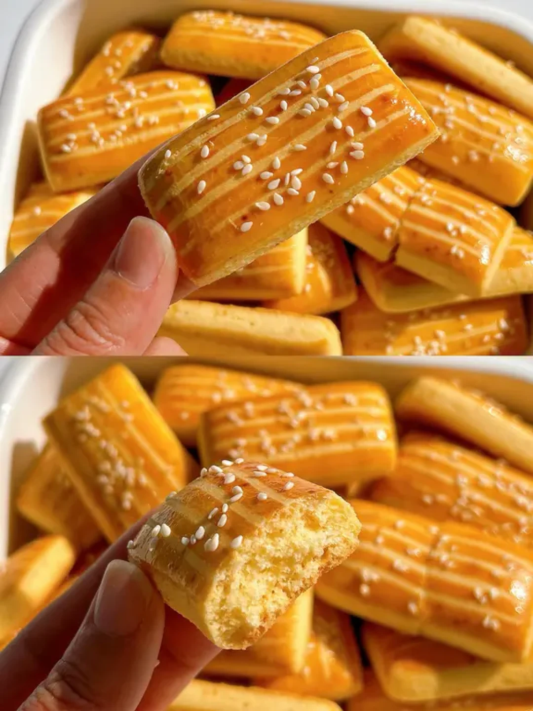 一次成功‼️玉米面做的老式软饼干，巨好吃