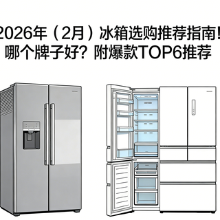 2026年（2月）冰箱选购推荐指南！哪个牌子好？附爆款TOP6推荐