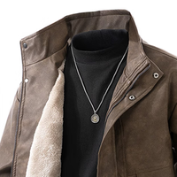 春节行李箱穿搭  吉普加绒皮衣夹克，保暖又显精神