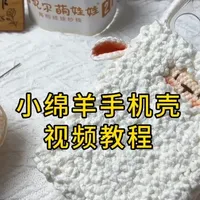 钩针小绵羊手机壳视频教程 磨人的小绵羊手机壳视频教程来咯～
由于时长原因视频略有加速
新手小宝可以慢速/暂停/倒回去反复观看😘
有问题可以评论区留言
感谢@🌸 染柒柒的手作店 大大的图解分享😘
线材@雪妃尔毛线 雪妃尔萌娃娃2号的02奶白03肤色+主体2.15mm钩针/包边2.5mm#手机壳教程 #钩针教程 #小绵羊手机壳 #毛线手机壳 #视频教程
