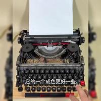#真实生活分享计划 
一款vintage 机械打字机的机芯，金属感设计感十足，最关键的是还可以正常的打字#老物件 #老物件老情怀 #打字机
