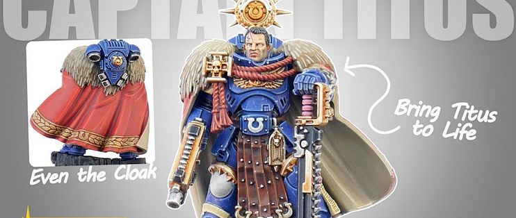 宝箱战锤涂装【TableTopReady】泰图斯连长 Captain Titus 战锤40K极限战士_欧美动漫周边_什么值得买