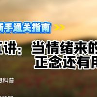 冥想新手通关指南 第五讲：当情绪来的时候，正念还有用吗？