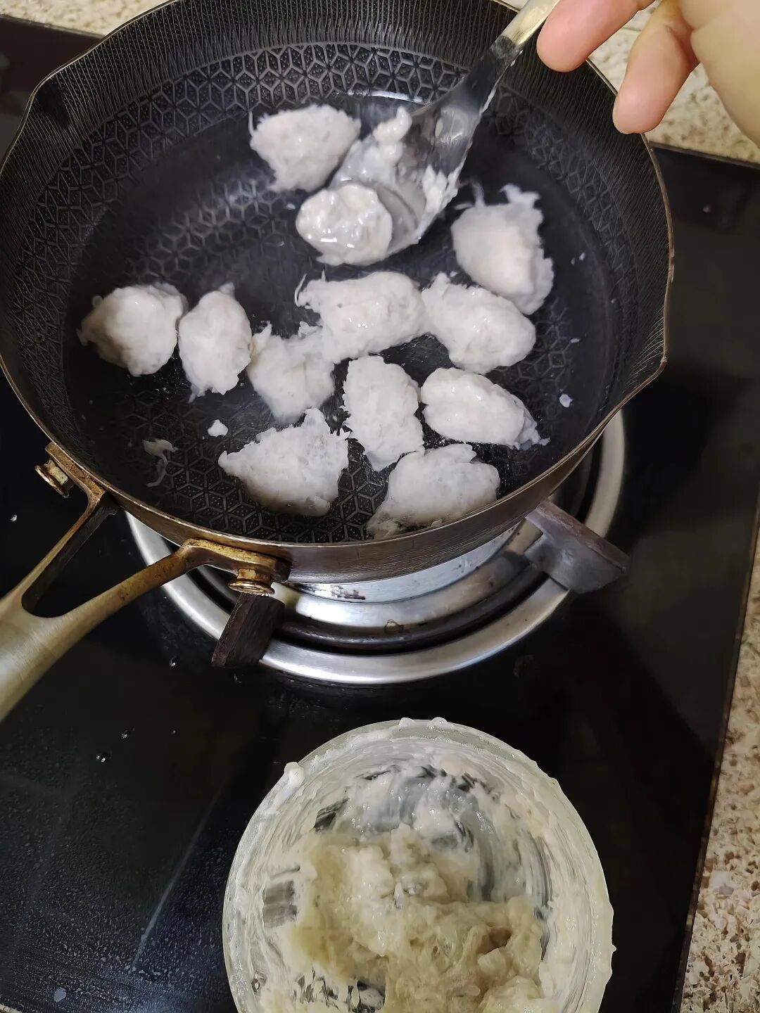 10只虾我做了17个大虾滑