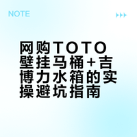 TOTO马桶吉博力水箱，全程网购多次踩坑