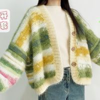 钩针开衫外套：慵懒春款，宽松毛衣