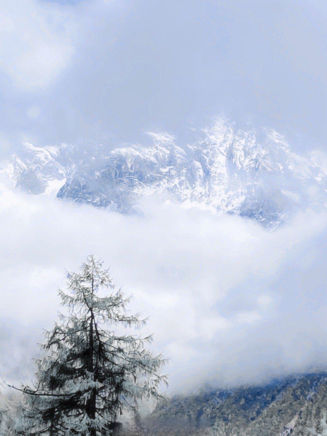 直击毕棚沟颜值巅峰:雪山、雾凇与彩林交织的童话世界