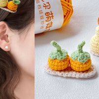 新年必备钩织发夹大吉大利事事如意发夹