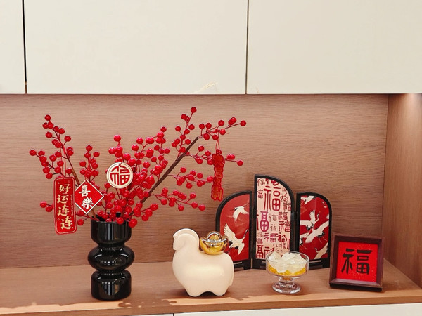 低成本玄关布置｜新年氛围感直接拉满🔴