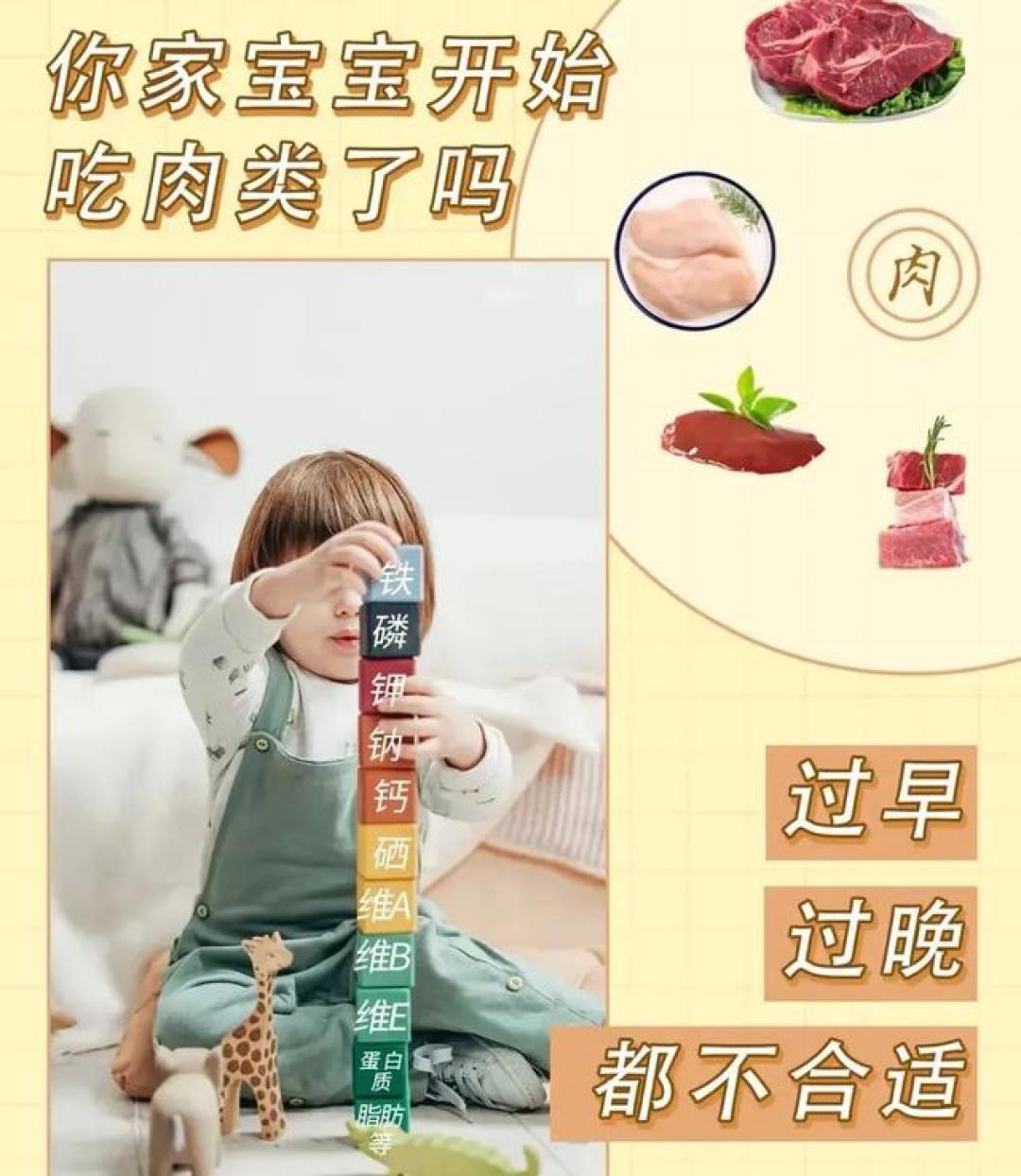 别等宝宝贫血才后悔!6-24月吃肉黄金时间表,营养师手把手教!