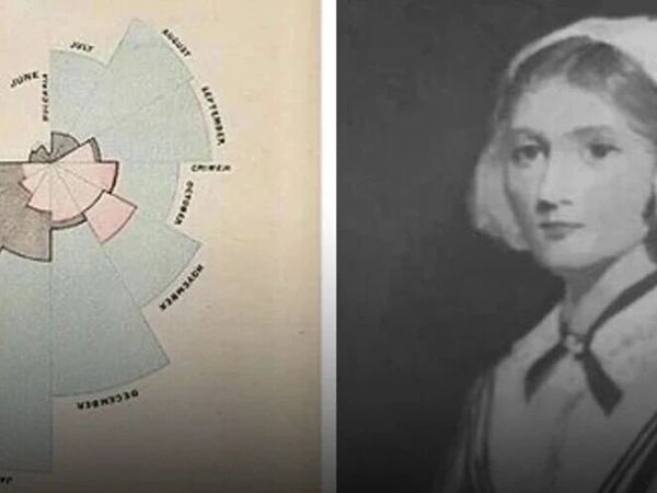 南丁格尔做了张“玫瑰图”，结果把士兵的死亡率从42%降到2.2%