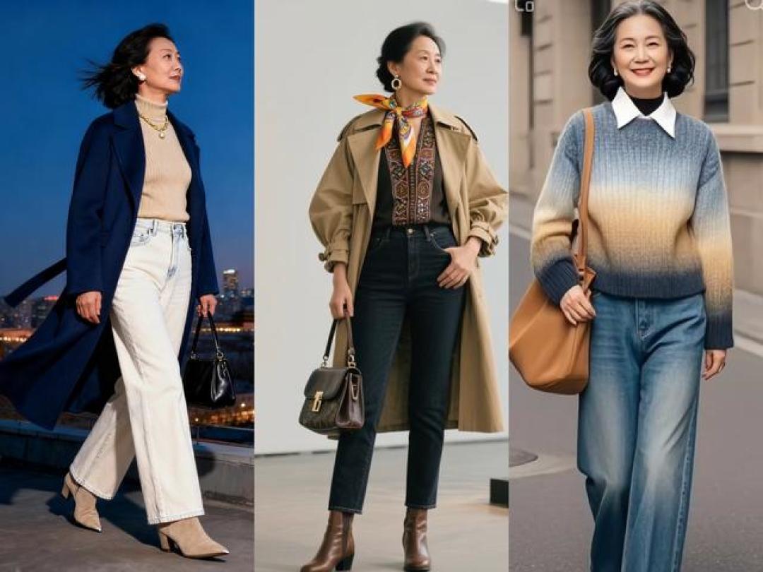 50+女性早春穿搭攻略:选对“版型”与“色系”,轻松减龄又好看