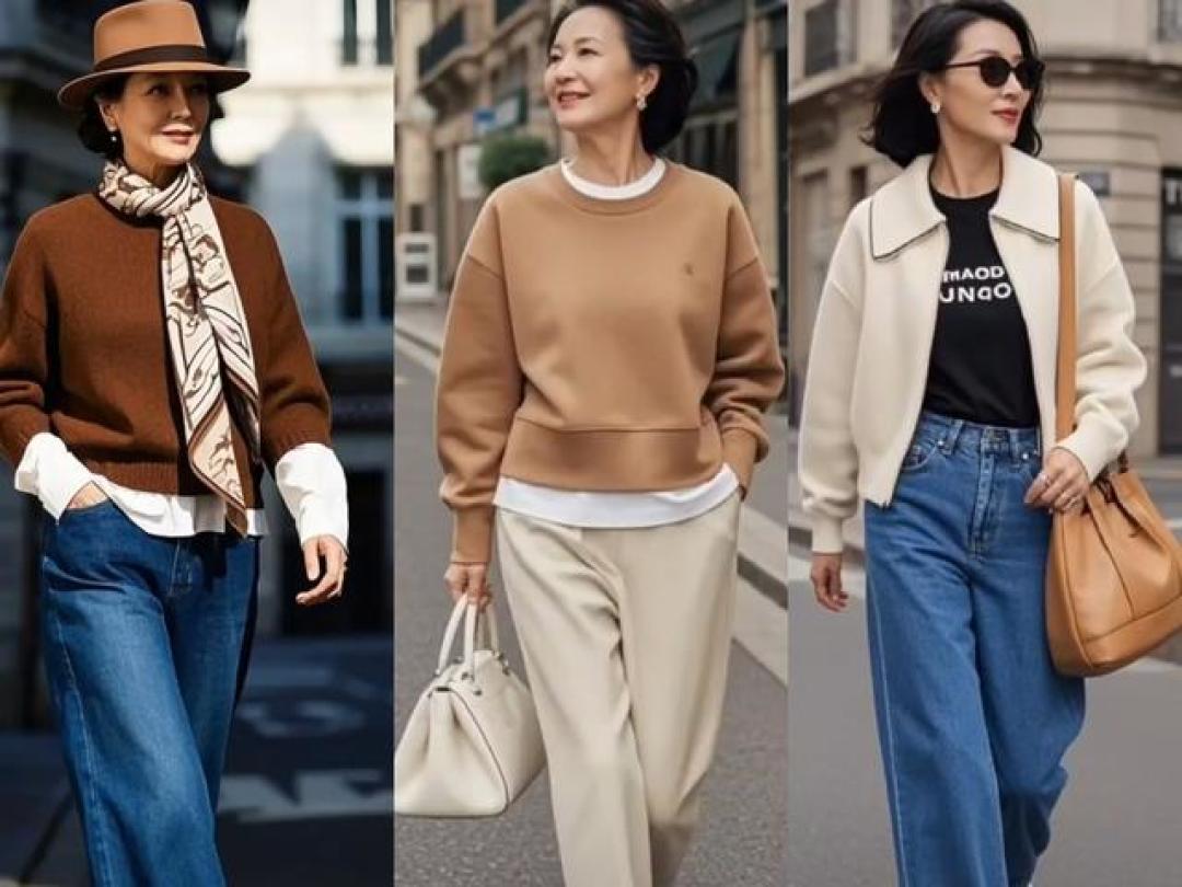 50+女性早春穿搭攻略:选对“版型”与“色系”,轻松减龄又好看