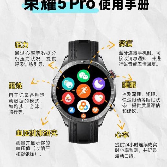 荣耀Watch 5 Pro别只当普通手表用！全功能使用手册，解锁隐藏实力