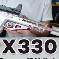 X330手拉软弹玩具-玩法异常多样化-经典的JOLT结构- 这把软弹玩具玩法太多了！
还可以变成弓！
X330，一把经典的jolt结构解压玩具
#软弹玩具 #NERF #男人简单的快乐 #三角洲行动 #战地6