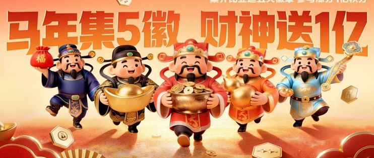 比亚迪再宠粉，春节集齐五徽就能瓜分1亿积分