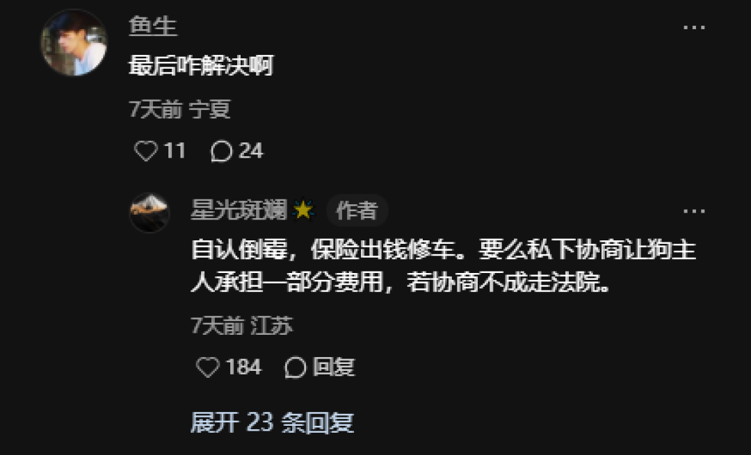 特斯拉Model Y提车不到5小时被狗“吓坏”!车主:修车花了1.7万