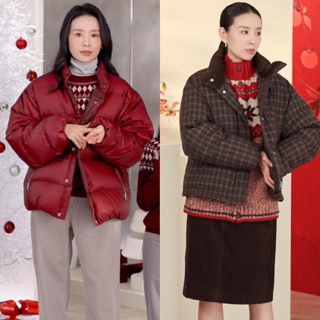逛了一圈才发现：还是董洁直播间的过年穿搭最值得买，每套都优雅