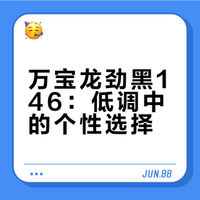 低调的日用钢笔～万宝龙劲黑146