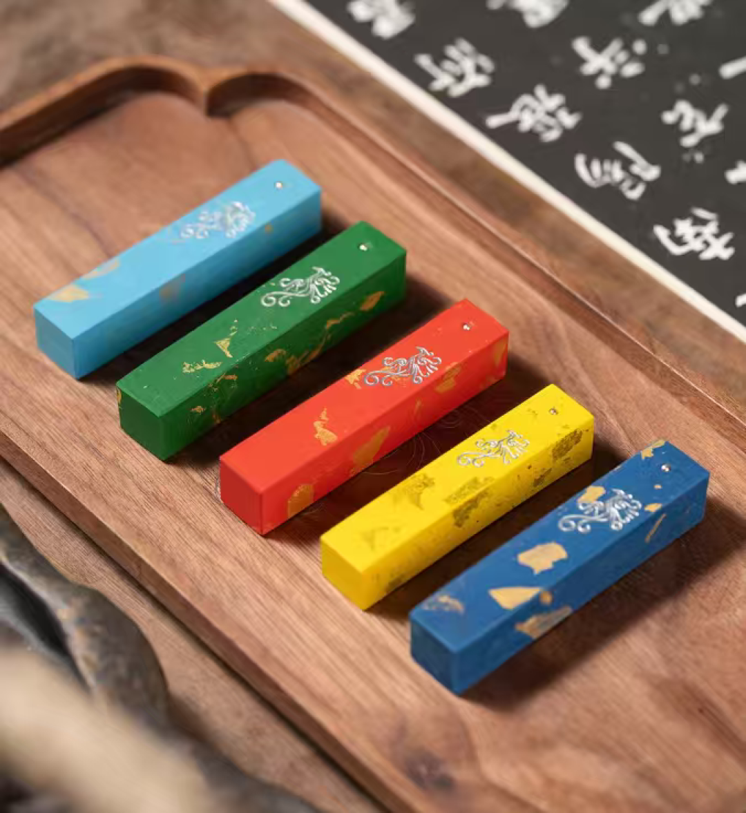 这彩墨条,把国风色彩焊在笔尖了!