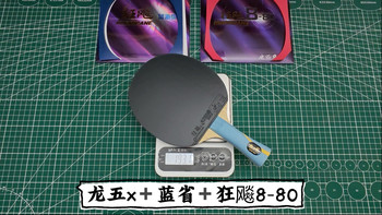 内置底板还得看红双喜，今日搭配分享：红双喜龙五X➕狂飚三蓝省➕狂飚8-80，记录粘过的每一支球拍🏓