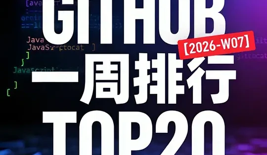GitHub 2026年第7周榜单：AI生态走向本地化与实战_服务软件_什么值得买