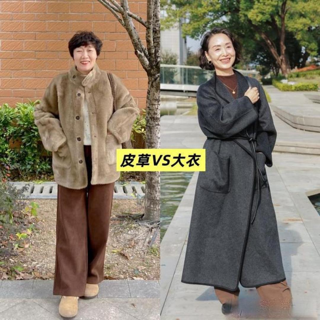为什么劝女人老了,多穿大衣?看这3组对比图就懂了,气质没法比