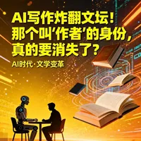 AI 写作炸翻文坛！那个叫 “作者” 的身份，真的要消失了？ #作家 #ai #ai写作