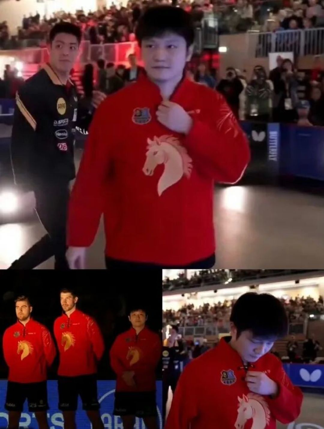 樊振东拿下第一分!萨尔布吕肯全体身穿中国红马年服装亮相(附出场视频和比赛部分回合)