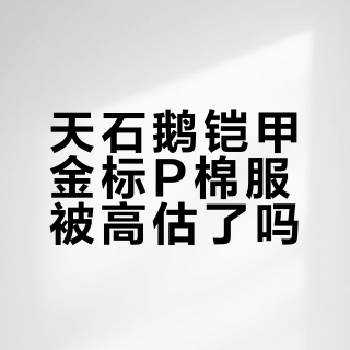 天石鹅铠甲金标P棉服被高估了吗？600+用户观点大PK