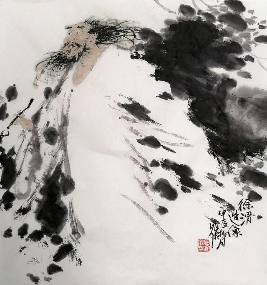 先贤古风——田兆水人物画鉴赏