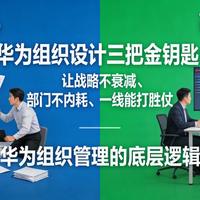 华为组织设计三把金钥匙让战略不衰减、部门不内耗、一线能打胜仗