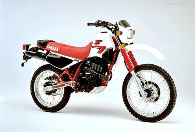 车型历史图库：Yamaha XT350 越野车，没其他车型用上的风冷四气阀