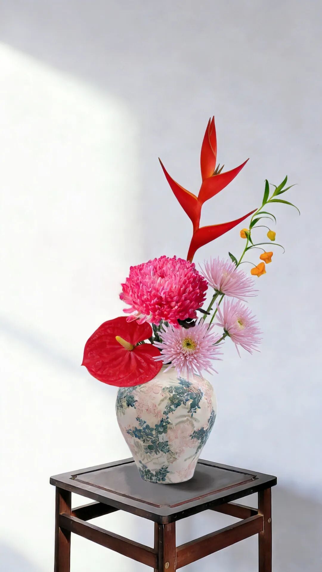 除夕年宵花｜红鸟衔春归，赤菊守岁安