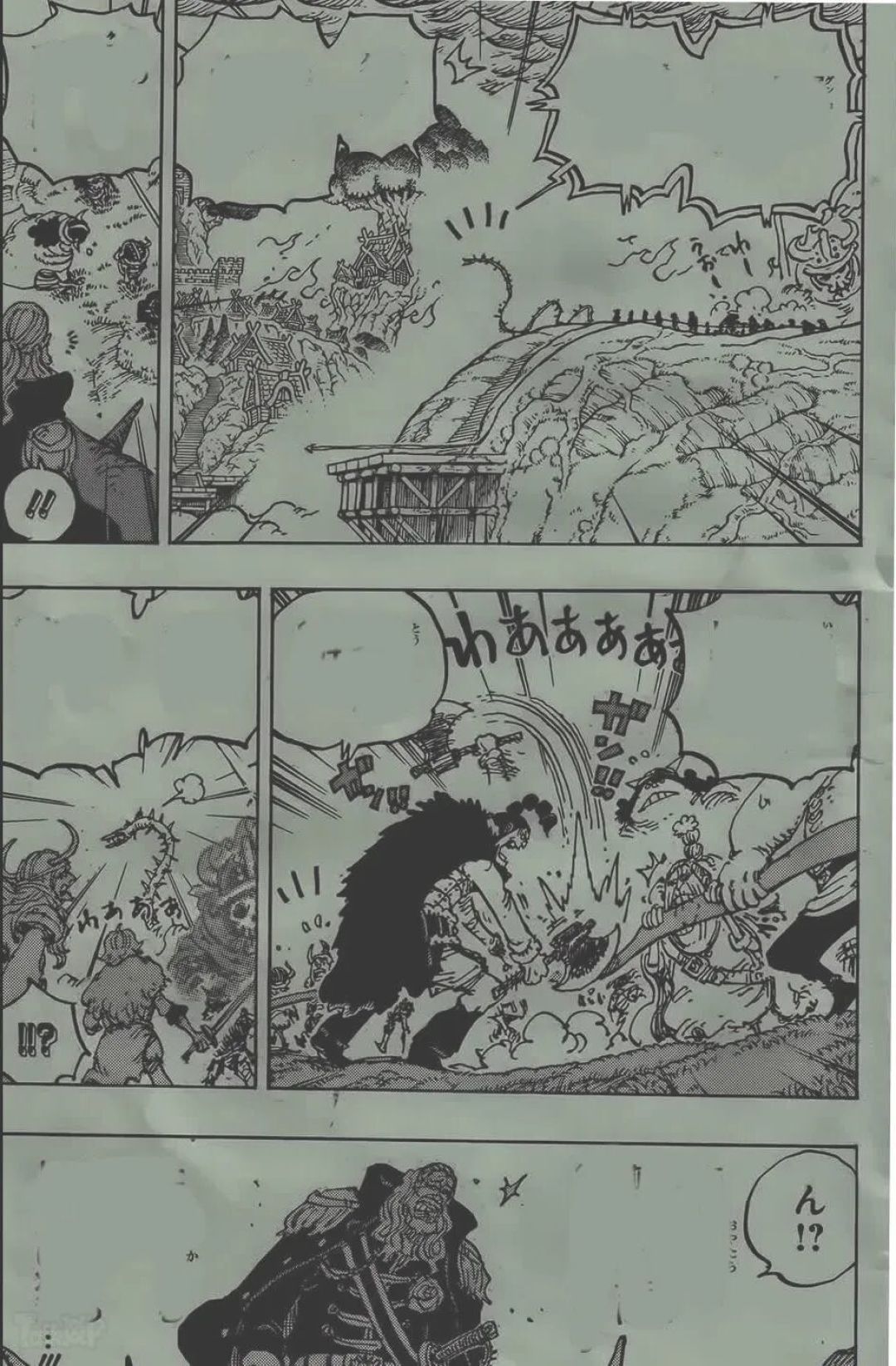 海贼王1174话全图情报+详细翻译!太阳神遮天蔽日,父母情感人至深