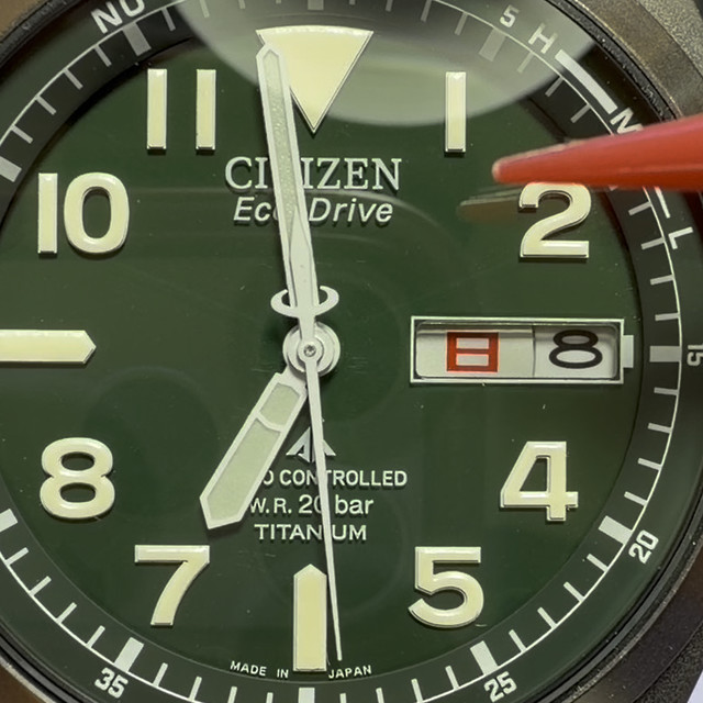 西铁城光动能手表日历歪了什么原因？手表日期为什么调不了？西铁城光动能H100机芯怎么调时间？#西铁城光动能 #西铁城光动能电波 #西铁城