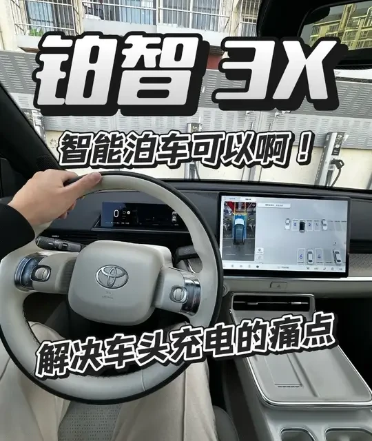 丰田铂智 3x 的智能泊车功能确实好用，而且可以放心用，这下不用担心充电的时候不好停车了#铂智3x #广汽丰田 #dou是好车