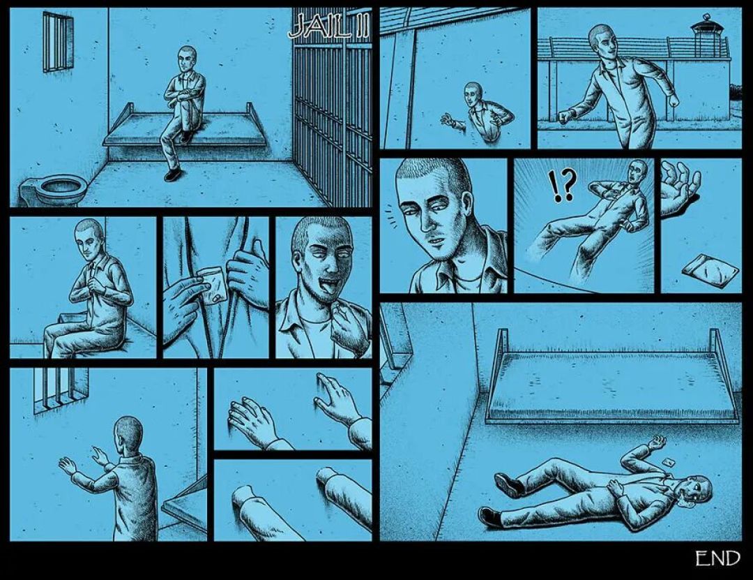 10秒让你后背发凉!他笔下的恐怖漫画,每个结局都细思极恐