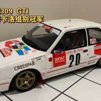 【WRC模型第84期】OTTO 标致309 GTI 蒙特卡洛站