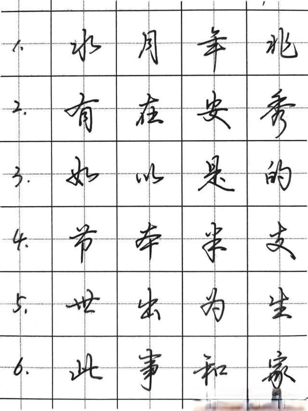 太实用了!行书入门的96个连笔字,既好看又好学