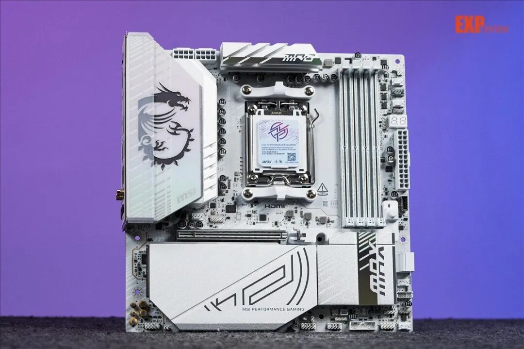 微星MPG B850M EDGE TI MAX WIFI刀锋 钛评测:是M-ATX,但内外都要MAX