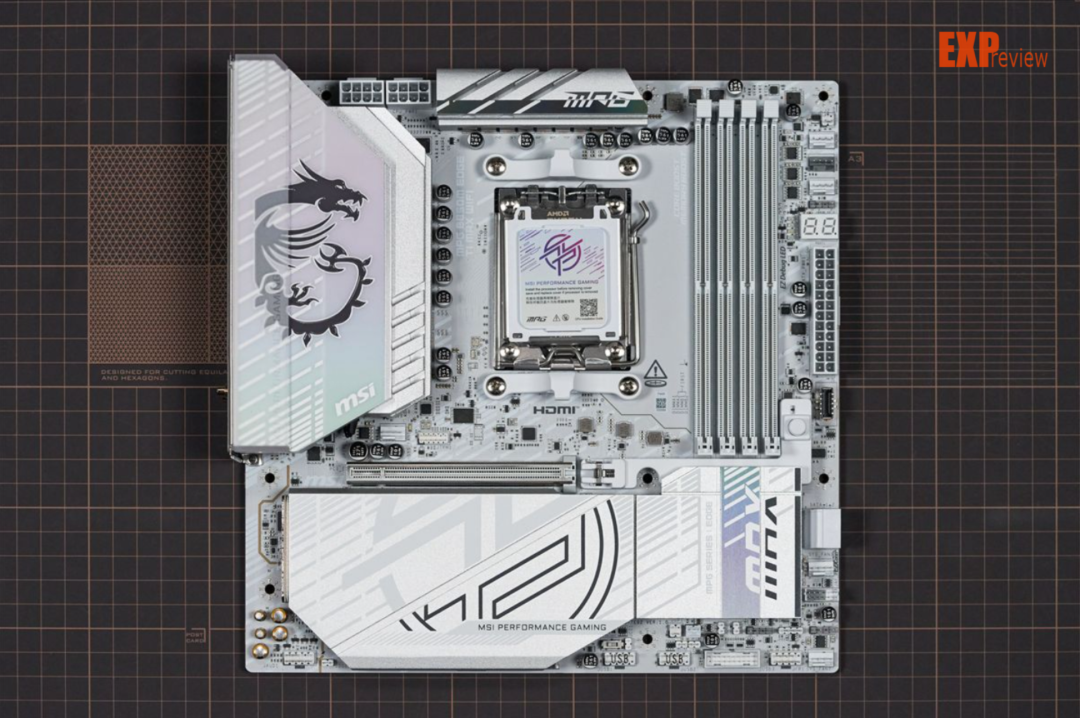 微星MPG B850M EDGE TI MAX WIFI刀锋 钛评测:是M-ATX,但内外都要MAX