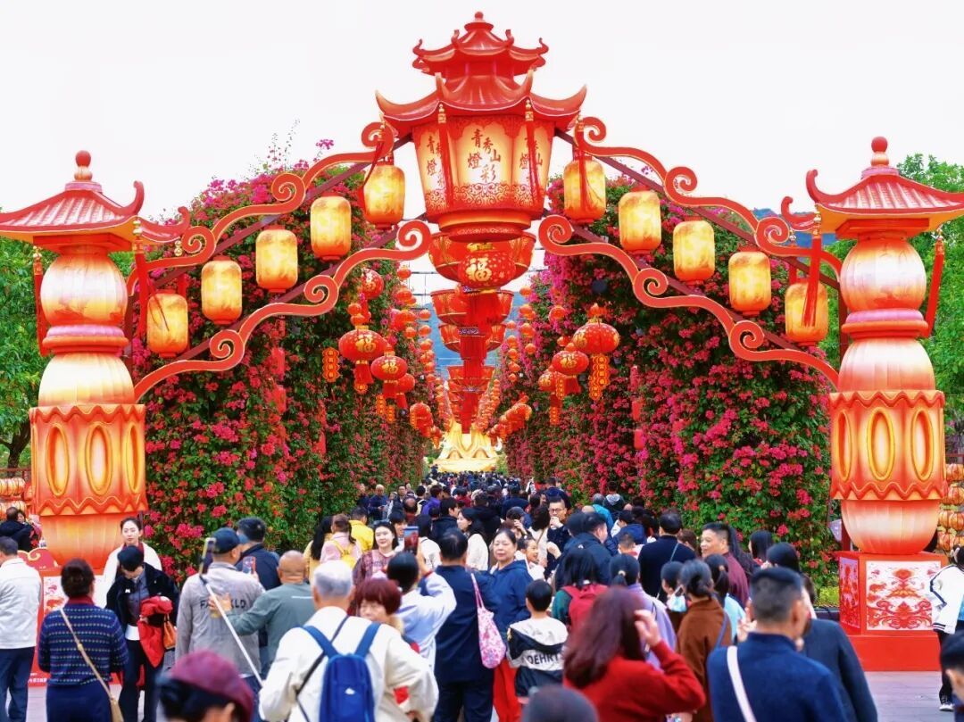 日游客量23.42万人!青秀山大年初一游客量破历史记录!