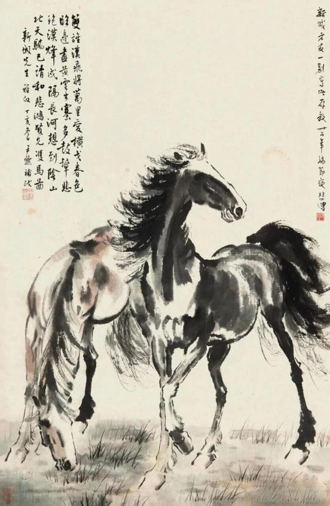 徐悲鸿画马