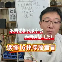 不同漂相代表什么如何调整，读懂16种浮漂语言 #钓鱼技巧 #钓鱼知识 #漂相讲解 #浮漂的语言 #漂相识别技巧视频