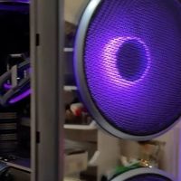 联力217inf装机分享，机箱前置风扇设置。