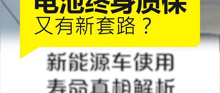 别逗了,电池终身质保的套路,你以为你都搞清楚了?_新能源车_什么值得买