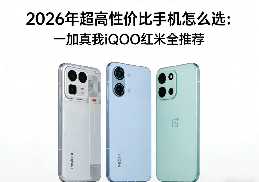 2026年超高性价比手机怎么选:一加真我iQOO红米全推荐